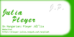 julia pleyer business card